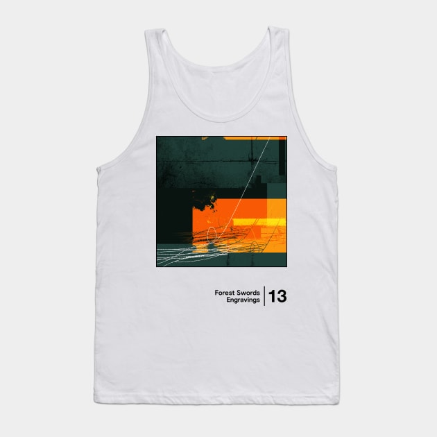 Engravings / Minimal Style Graphic Artwork Tank Top by saudade